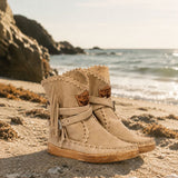 Flat Moccasin Boots Dance Silverstone Corda