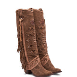 Western Leather Boots Katherine Silverstone Avana