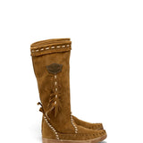 Flat Moccasin Boots Flow Silverstone Mou