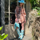 Boho Cotton Dress Margot Coton Peach