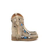 Stivale Indianino Con Zeppa Dinah Silverstone Corda Limited