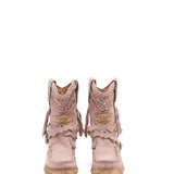 Wedge Moccasin Boots Yara Silverstone Cipria