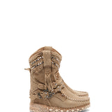 Wedge Moccasin Boots Yara Silverstone Cream