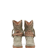 Wedge Moccasin Boots Yara Silverstone Olive