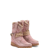 Wedge Moccasin Boots Yara Silverstone Rose