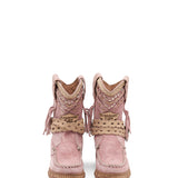 Wedge Moccasin Boots Yara Silverstone Rose