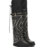 Spiked Limited Calf Black