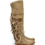 Flat Moccasin Boots Drifter Silverstone Corda