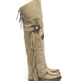 Wedge Moccasin Boots - Coleen Silverstone Corda