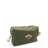 Leather Beauty Case Beauty Canvas Green