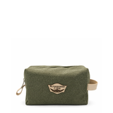 Leather Beauty Case Beauty Canvas Green