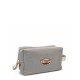 Leather Beauty Case Beauty Canvas Grey
