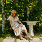 Boho Cotton Dress Clarisse Resort Ecru