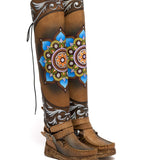 Stivale Indianino Con Zeppa Lucy Buffalo Brown Limited