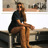 Wedge Moccasin Boots Fargo Silverstone Mou