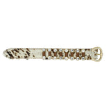 Bracciale In Cuoio Con Strass Lux Deranch Natural