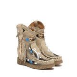 Stivale Indianino Con Zeppa Dinah Silverstone Corda Limited