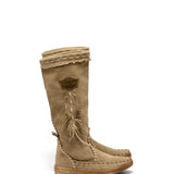 Flat Moccasin Boots Flow Silverstone Corda