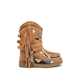 Stivale Indianino Con Zeppa Arya Silverstone Apricot Limited