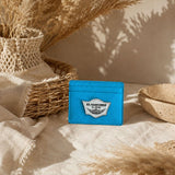 Premium Leather Wallet Wally Smooth Turquoise
